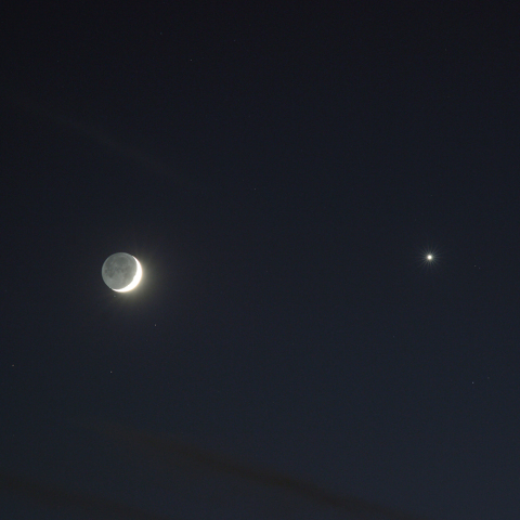 月と金星