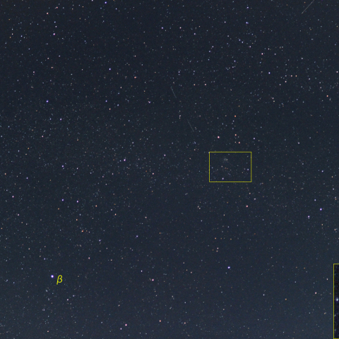 カシオペヤ座新星付近 (12月9日)