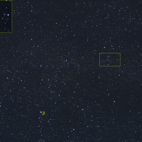 カシオペヤ座新星付近 (12月22日)