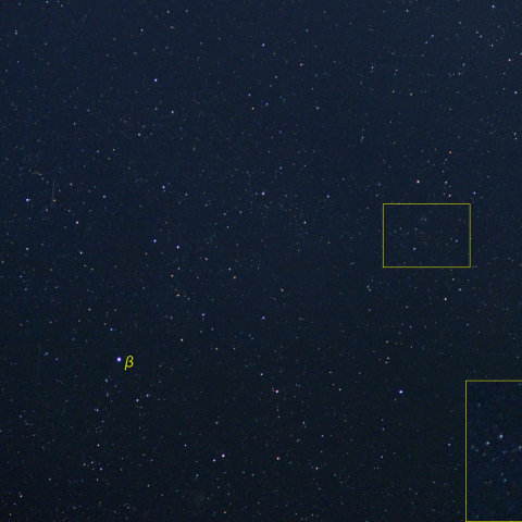 カシオペヤ座新星付近 (12月25日)