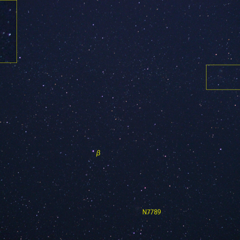 カシオペヤ座新星付近 (12月27日)