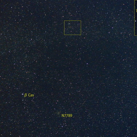 カシオペヤ座新星付近 (2月3日)