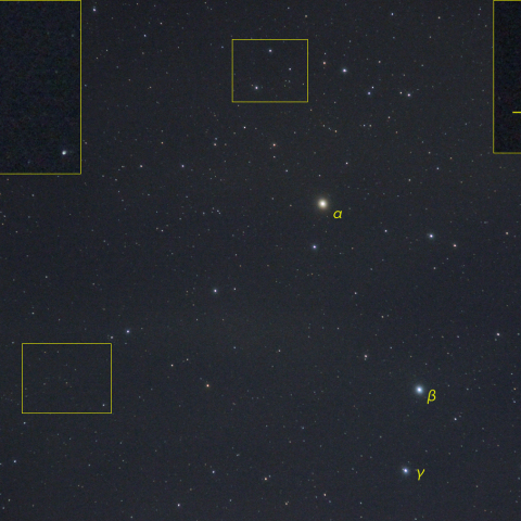 おひつじ座Rと19Pボレリー彗星