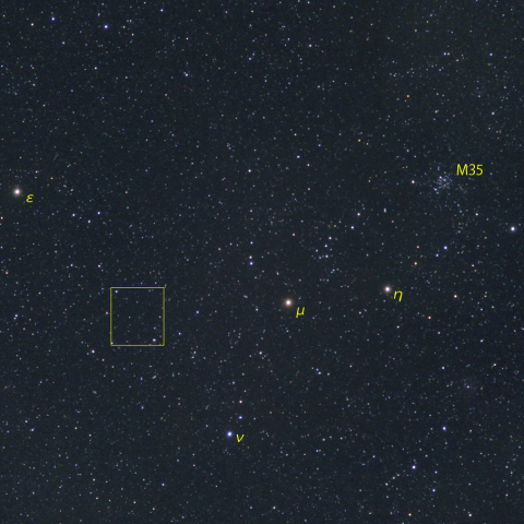 アトラス彗星(C/2019 L3)とM35