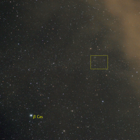 カシオペヤ座新星付近 (2月22日)