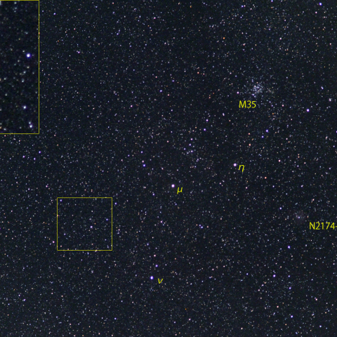 アトラス彗星(C/2019 L3)とM35