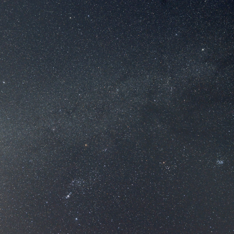 冬のダイヤモンドと流星