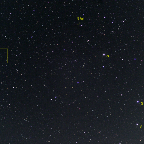 おひつじ座Rと19Pボレリー彗星