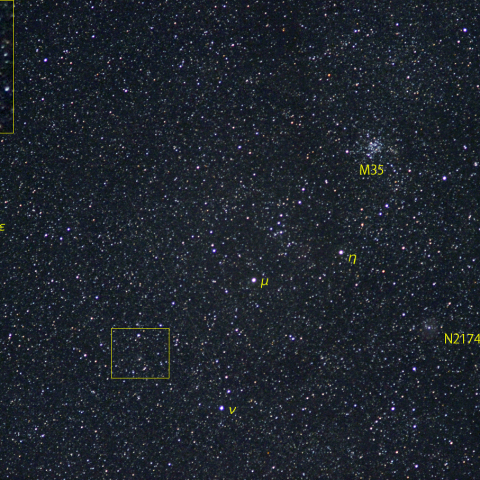アトラス彗星(C/2019 L3)とM35