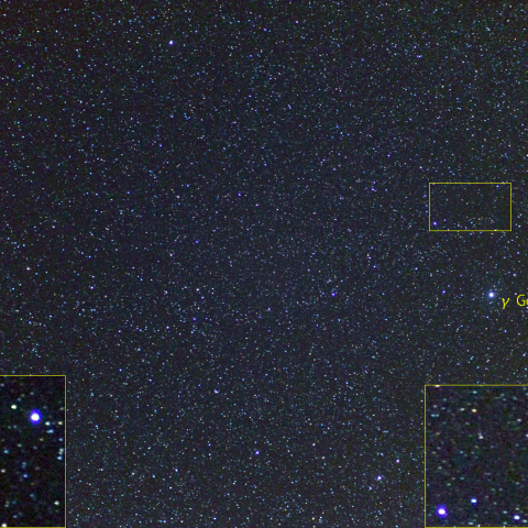 アトラス彗星(C/2019 L3)と小惑星イリス