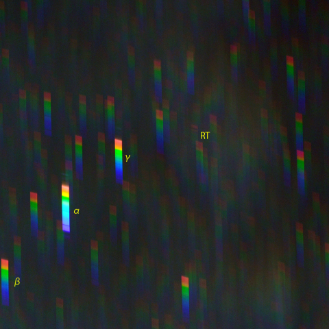 変光星わし座RTのスペクトル