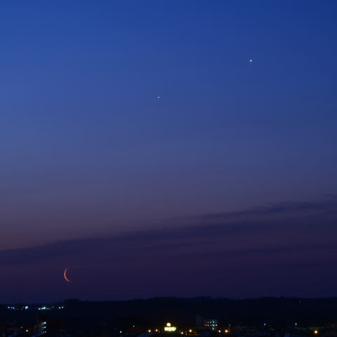 月と木星・金星