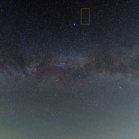 こと座をかすめる流星