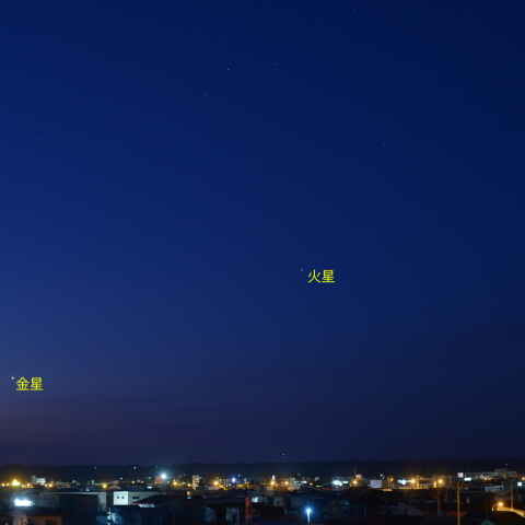 並んだ惑星 (22-04-28)