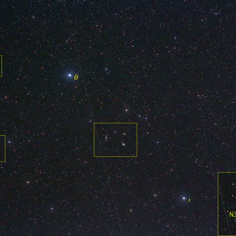 しし座後ろ脚部と銀河