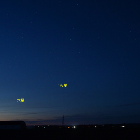 並んだ惑星 (22-05-09)