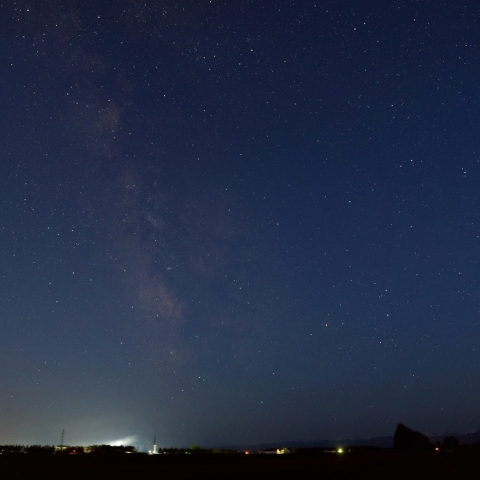 明け方の天の川
