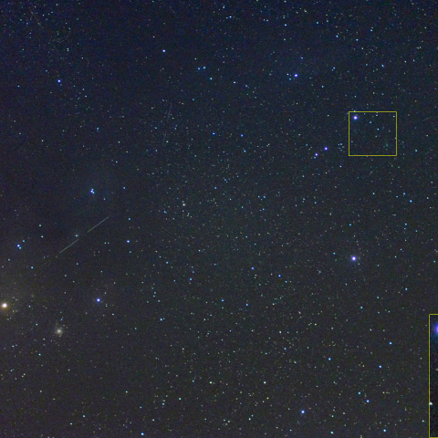 さそり座頭部とパンスターズ彗星 (22-08-24)