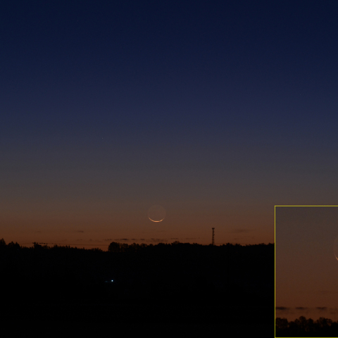 月の出 (月齢28.5)