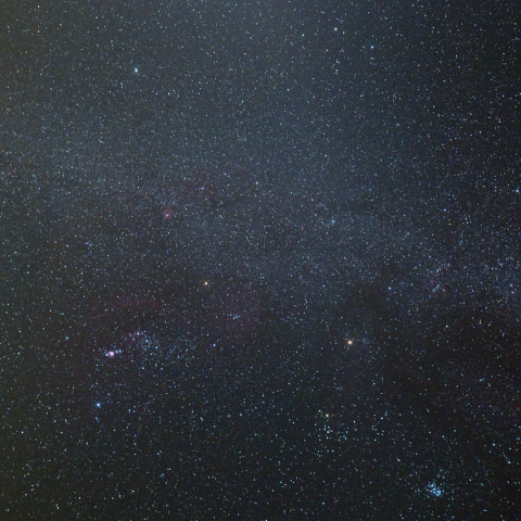 冬のダイヤモンドと火星