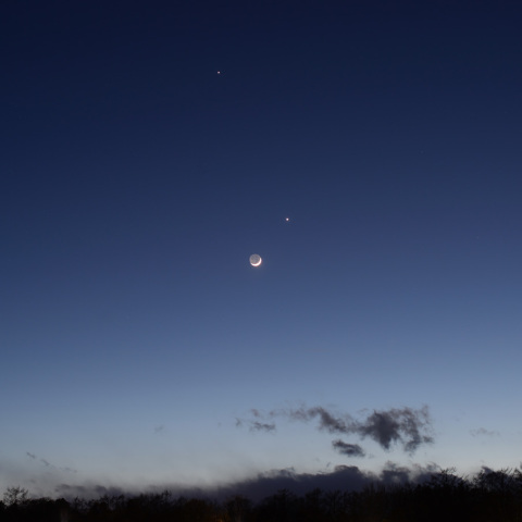 月と金星・木星 (23-02-22)