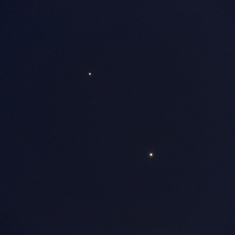 金星と木星の接近 (23-02-28)
