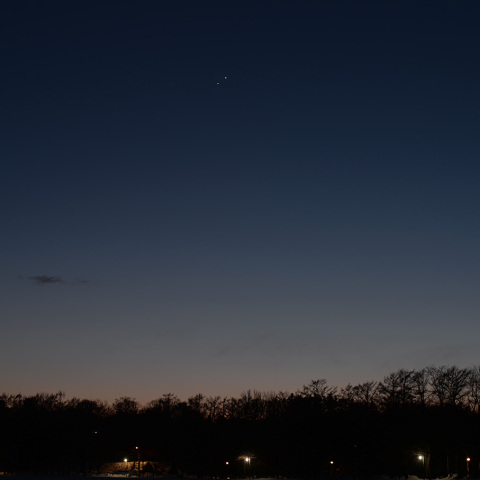 金星と木星の接近 (23-03-02)