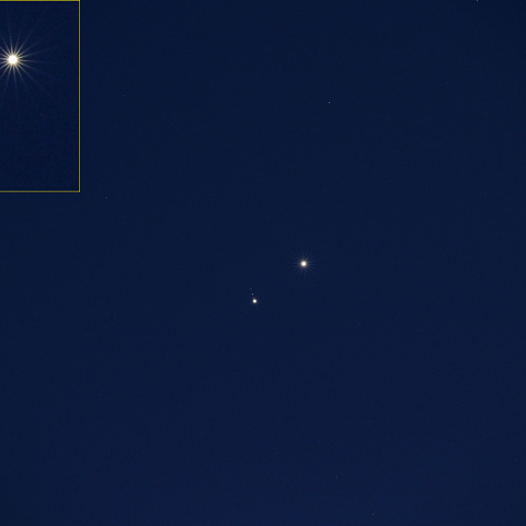 金星と木星の接近 (23-03-02)