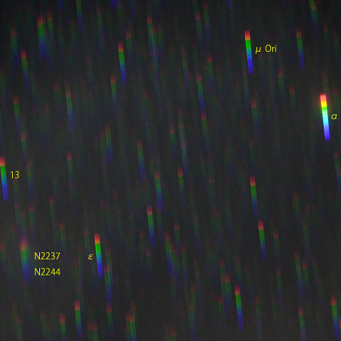 ベテルギウス東方のスペクトル