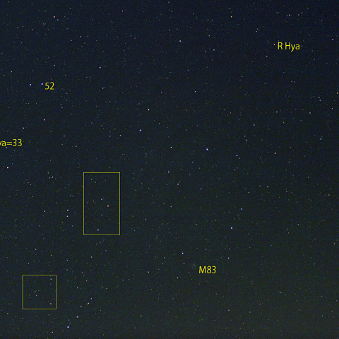 変光星うみへび座Wとケンタウルス座TW