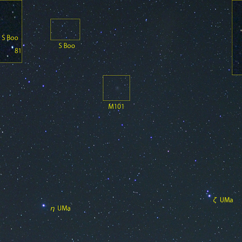 うしかい座SとM101 (23-06-17)