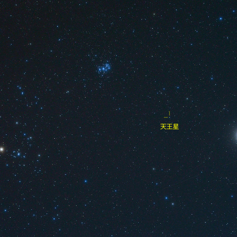 おうし座と木星・天王星