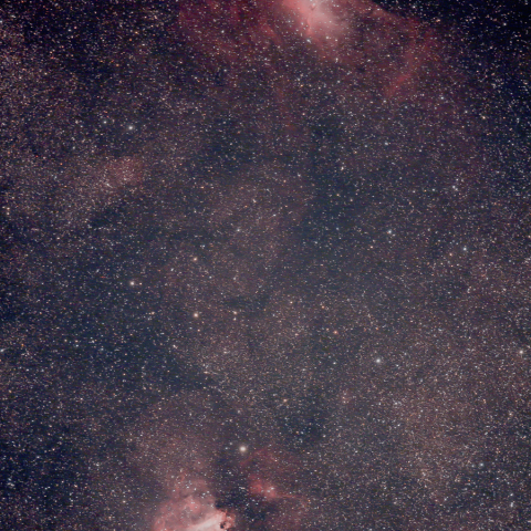 わし星雲とオメガ星雲