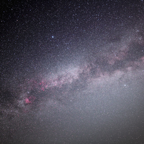 天の川と夏の大三角 