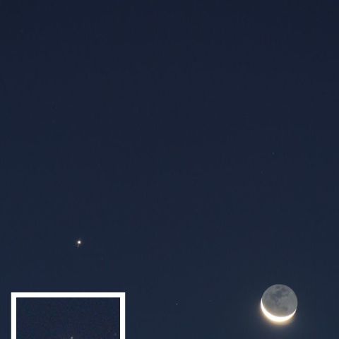 月・火星・木星トライアングル