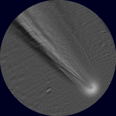 C/2020 F3 NEOWISE 核近傍のスパイラル構造