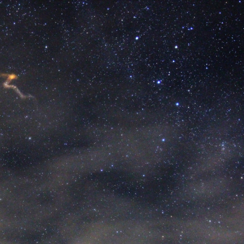 ペルセウス座流星群と流星痕