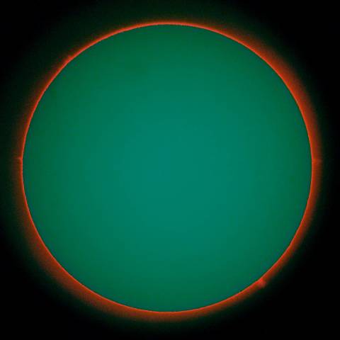 06-10 太陽(プロミネンス強調)