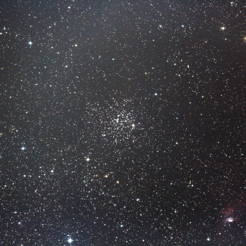 M52 散開星団とNGC7635 シャボン玉星雲