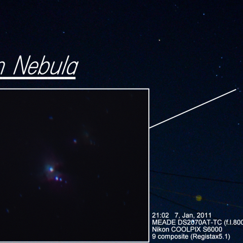 【コンデジ】オリオン座大星雲 2011-01-07