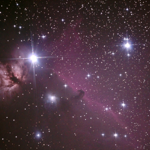 馬頭星雲と燃える木