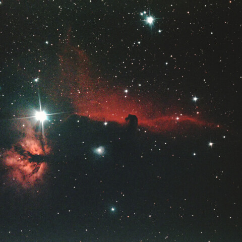 馬頭星雲(IC434)と燃える木(NGC2024)