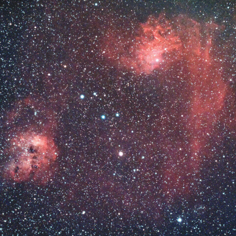 IC410 & IC405 勾玉星雲