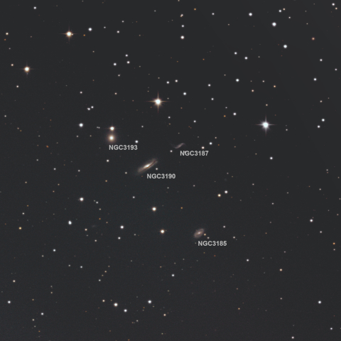 NGC3190付近の銀河群