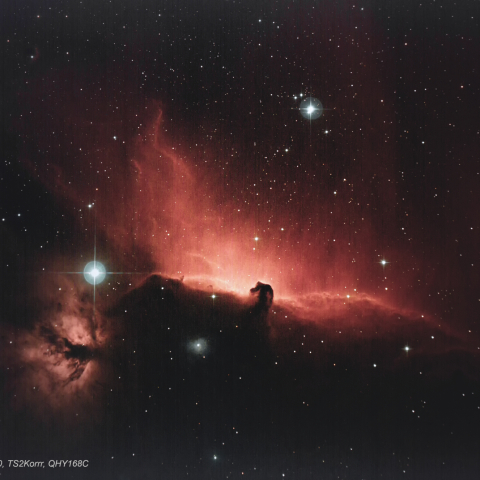 IC434, NGC2024（補正レンズとDigital Gainのテスト）