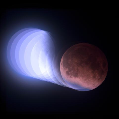 地球の影 （部分月食 2021-11-19）