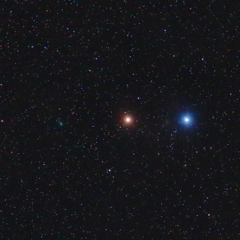 10/15朝のレグルス、火星、アイソン彗星