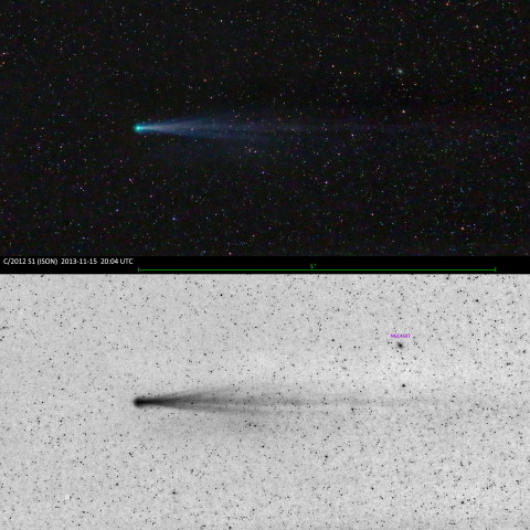 11/16朝のアイソン彗星