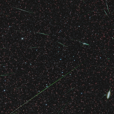 2014年しぶんぎ座流星群(135mmレンズ)