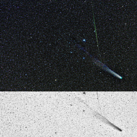 12/30朝のラブジョイ彗星と流星